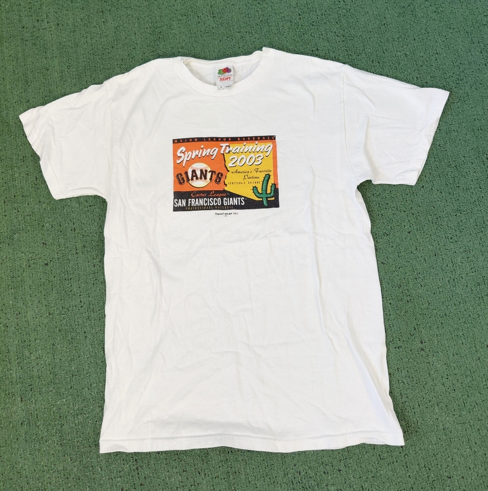 VINTAGE 2003 San Francisco Giants  Spring Training Y2K MLB Baseball T Shirt Sz M